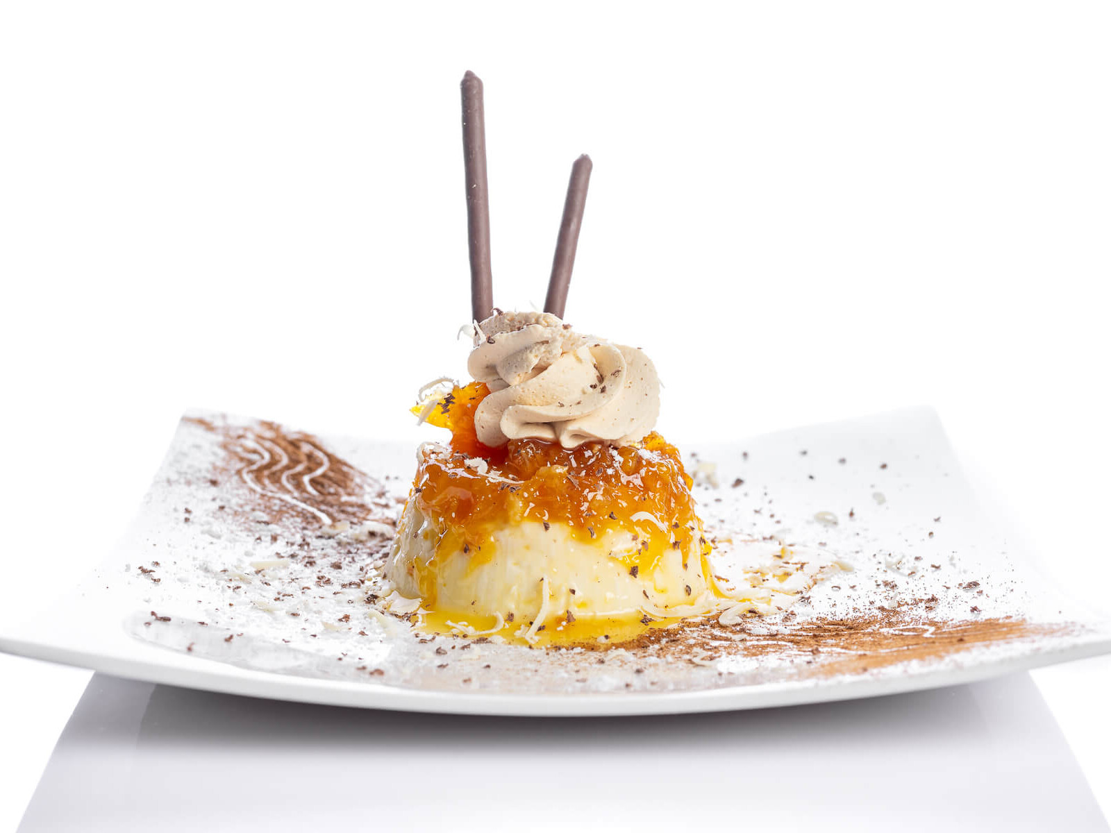 Flan de queso al Sol de Sevilla